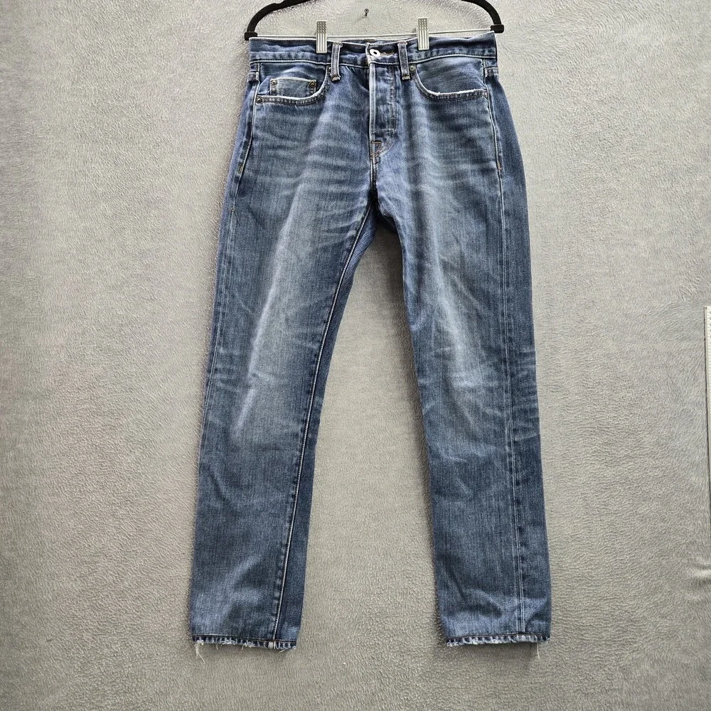 American Eagle Outfitters Men Jeans 30X34 Blue Denim Slim‎ Button 29